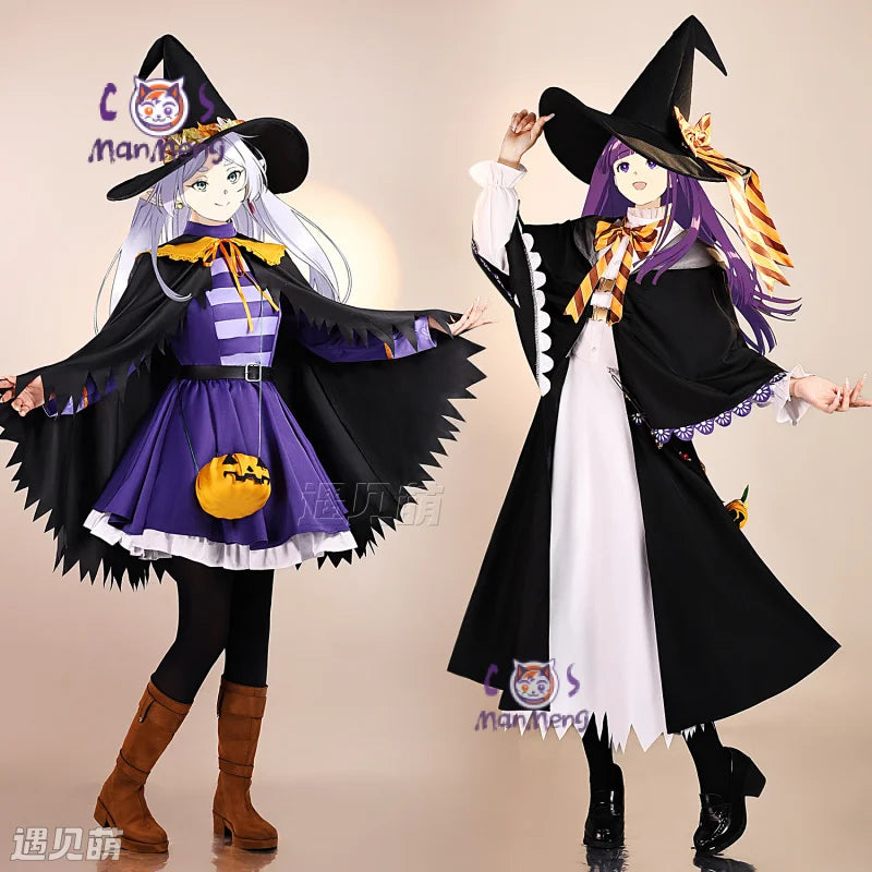 Frieren Fern Cosplay Costume — Dress, Hat & Cloak