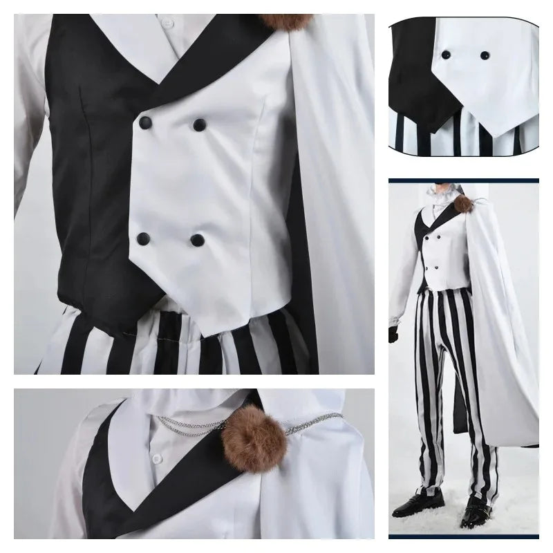 Bungo Stray Dogs Nikolai Gogol Cosplay Costume — Cloak & Wig