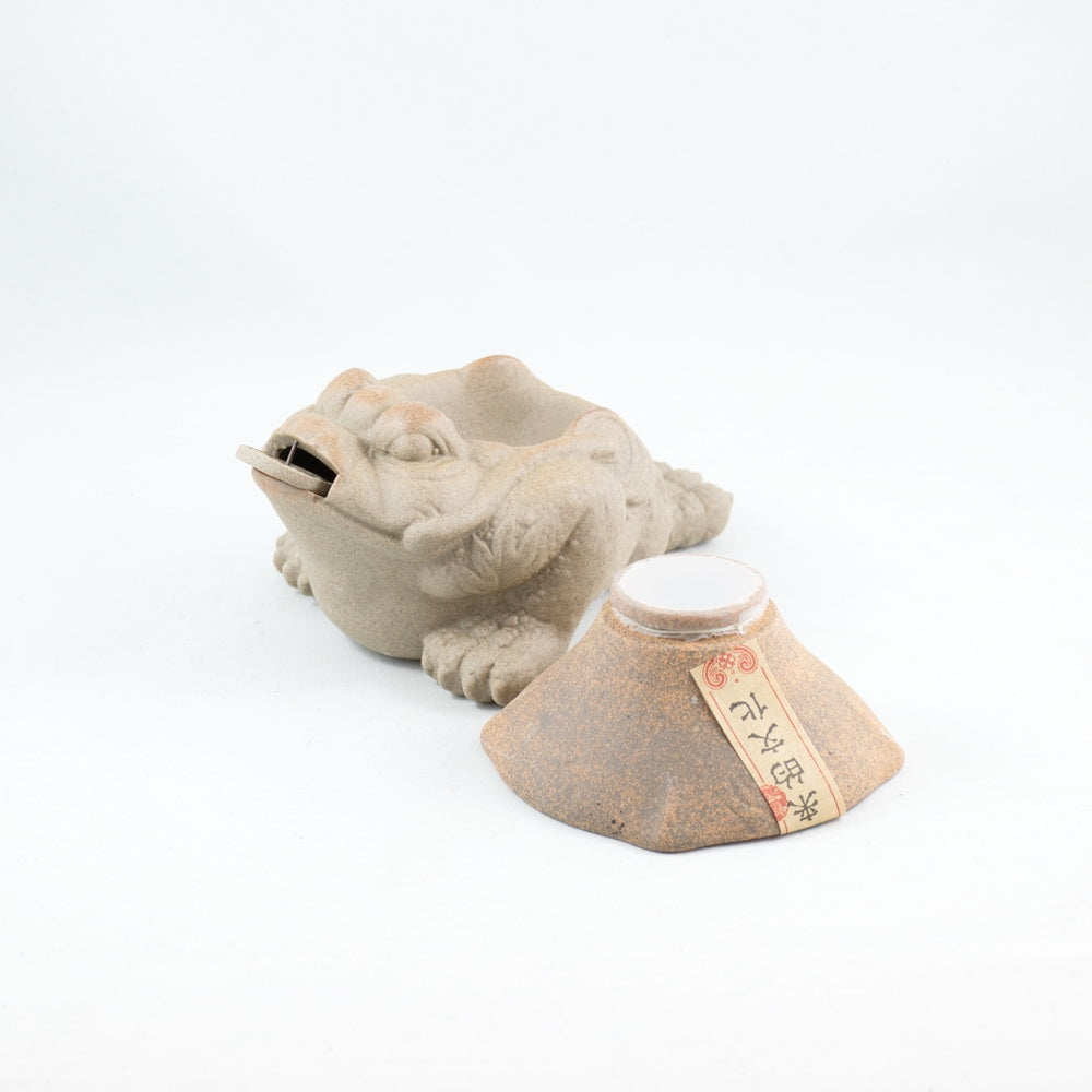 Clay Three Legs Frog Tea Strainer/ Filter