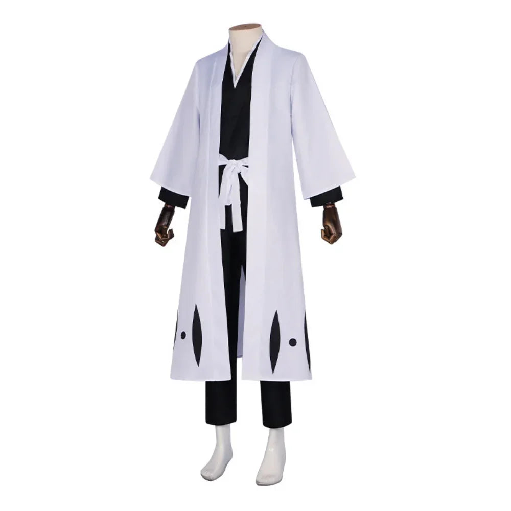 Bleach Aizen Sosuke Cosplay Costume — Captain Kimono & Wig (TYBW)