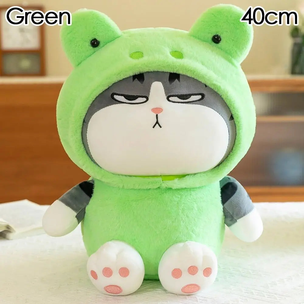 Hooded Tabby Cat Plush Toy — Costume Doll (22 / 40cm)