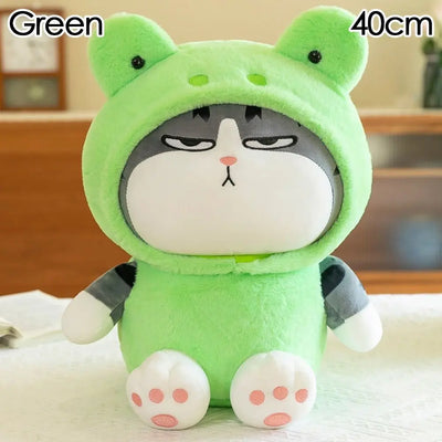 Hooded Tabby Cat Plush Toy — Costume Doll (22 / 40cm)