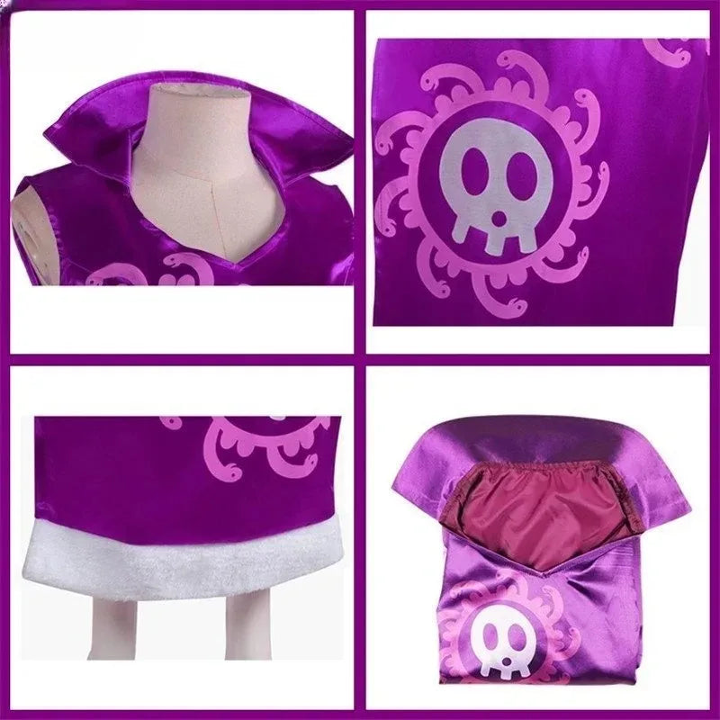 One Piece Boa Hancock Cosplay Costume — Cheongsam Dress & Cloak