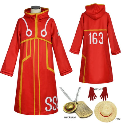 One Piece Luffy (Egghead) Cosplay Costume — Robe & Hat
