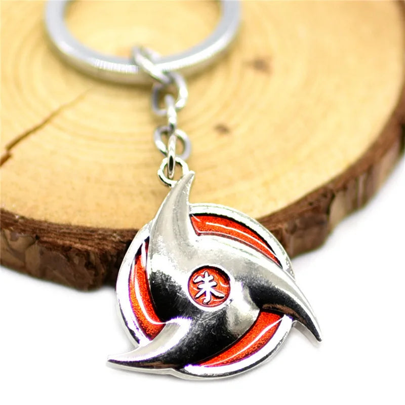 Anime Naruto Mask Enamel Keychain – Alloy Car Key Ring & Bag Pendant for Cosplay