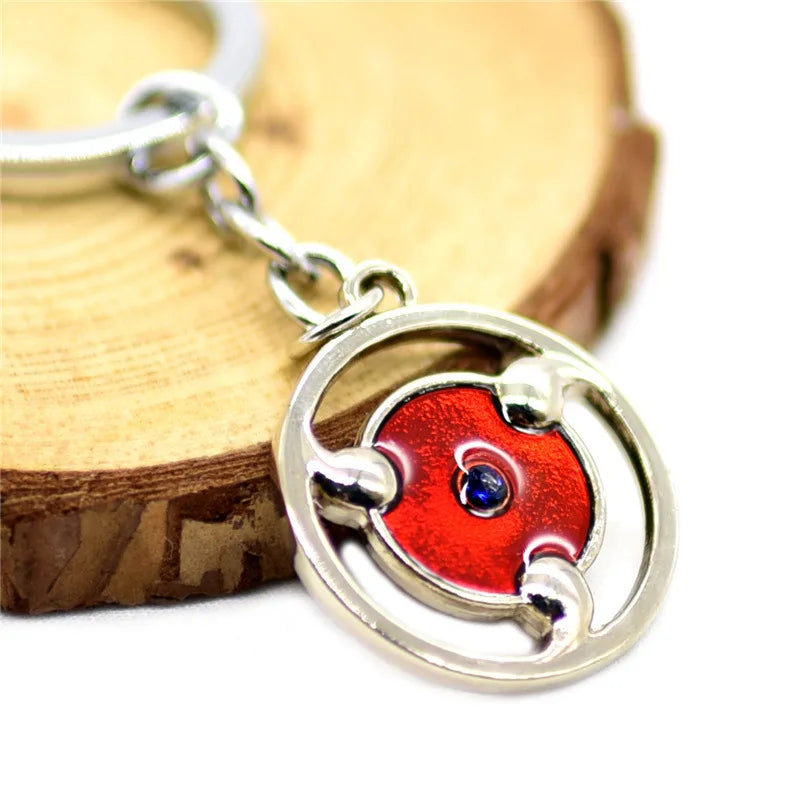Anime Naruto Mask Enamel Keychain – Alloy Car Key Ring & Bag Pendant for Cosplay