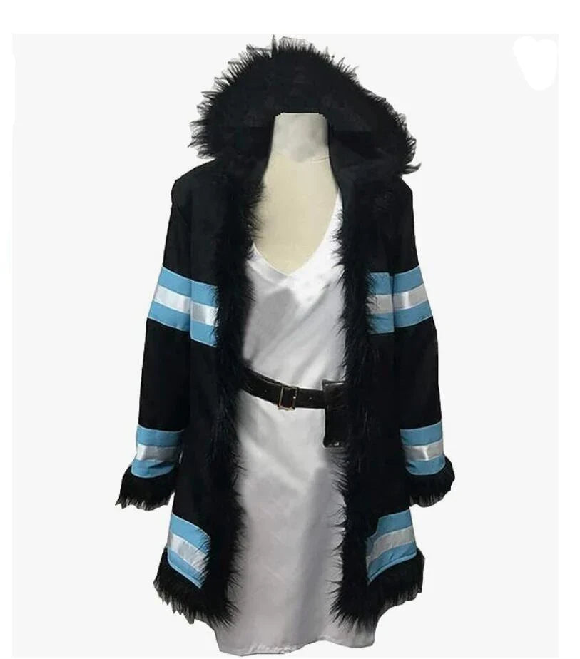 Fire Force Princess Hibana Cosplay Costume — Coat & Dress
