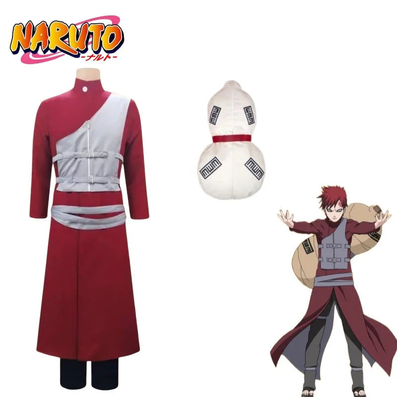 Anime Naruto Gaara Cosplay Costume – Premium Kazekage Uniform Outfit for Adults & Kids