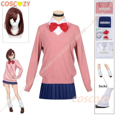 Dandadan Momo Ayase Cosplay Costume — School Uniform & Wig