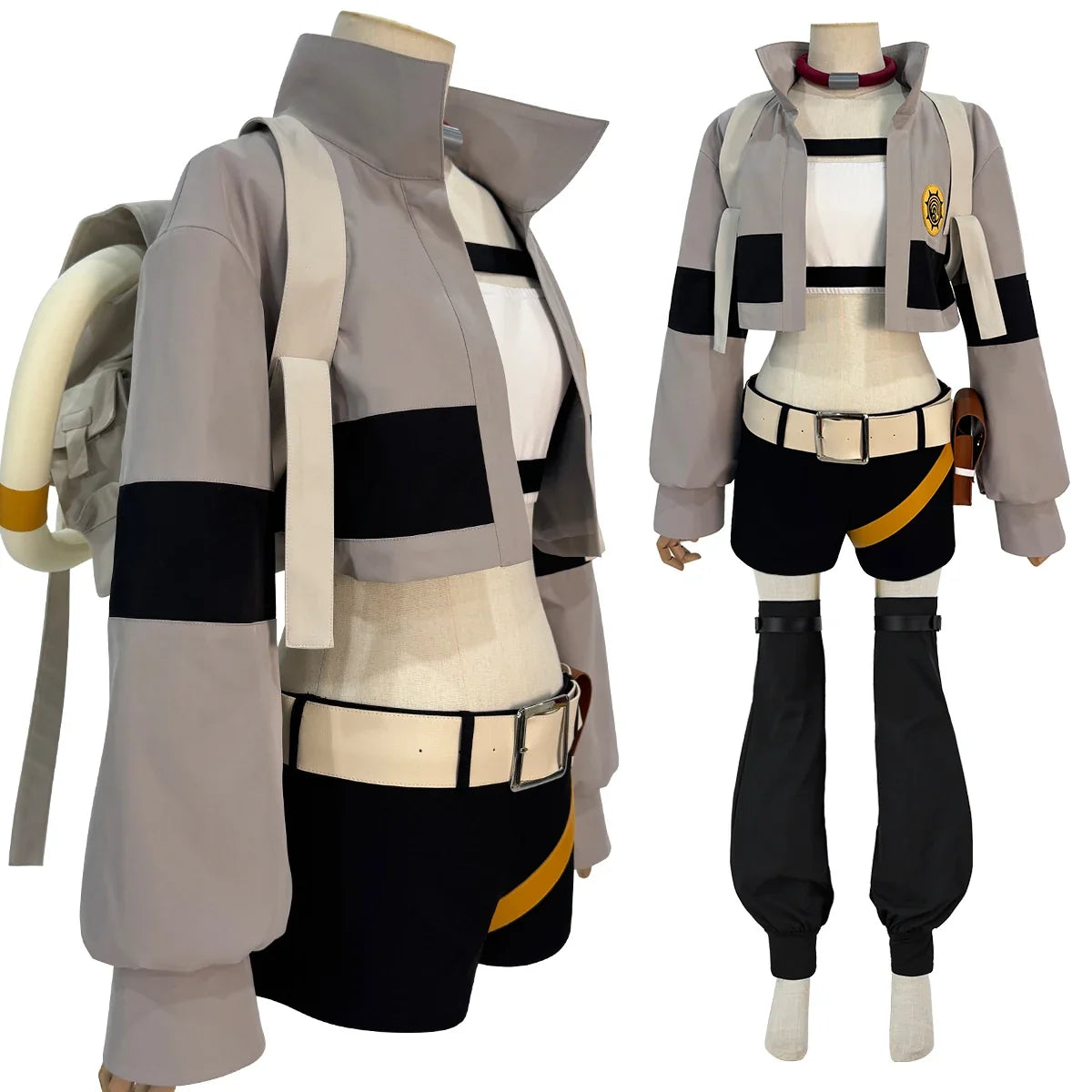 Gachiakuta Riyo Cosplay Costume — Vest & Bag Set