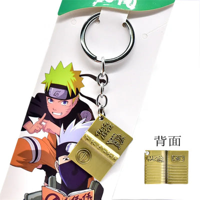 Anime Naruto Mask Enamel Keychain – Alloy Car Key Ring & Bag Pendant for Cosplay