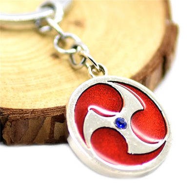 Anime Naruto Mask Enamel Keychain – Alloy Car Key Ring & Bag Pendant for Cosplay