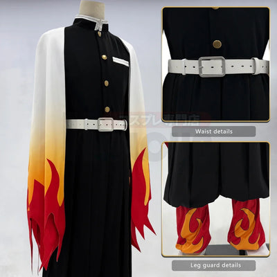Demon Slayer Rengoku Kyojuro Cosplay Costume — Haori & Wig