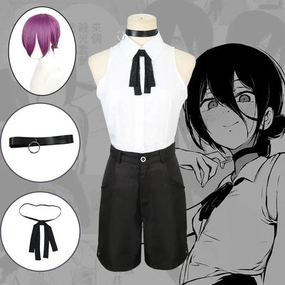 Chainsaw Man Reze Cosplay Costume — Blue Suit Set
