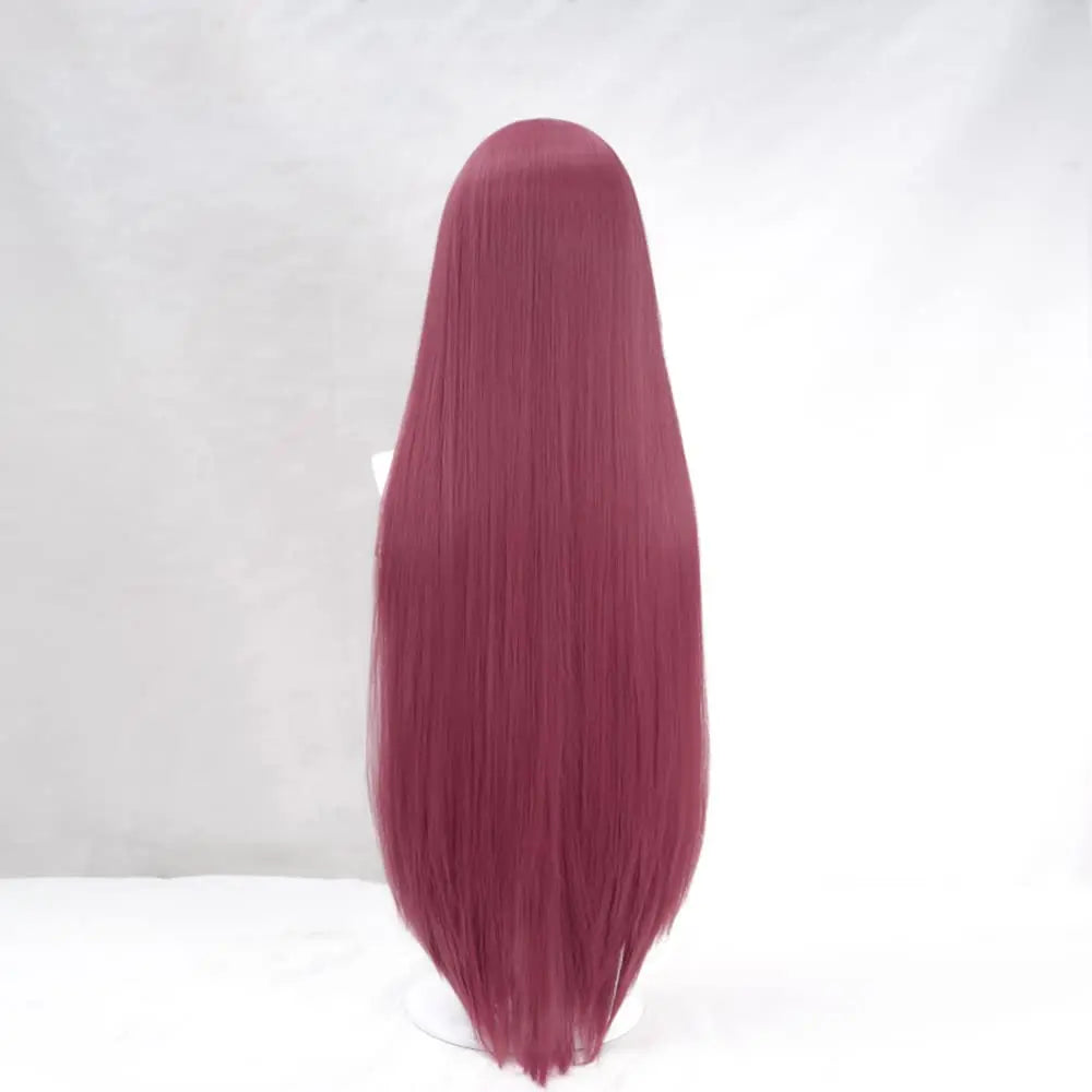 Anime Naruto Kushina Uzumaki Cosplay Wig – Heat Resistant Wine Red Long Wig