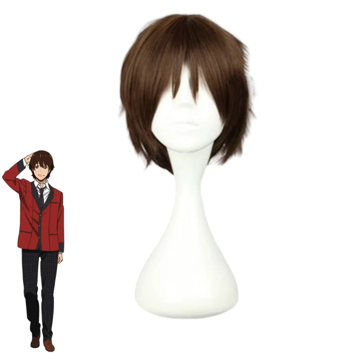 Kakegurui Ryota Suzui Cosplay Costume — JK Uniform & Wig