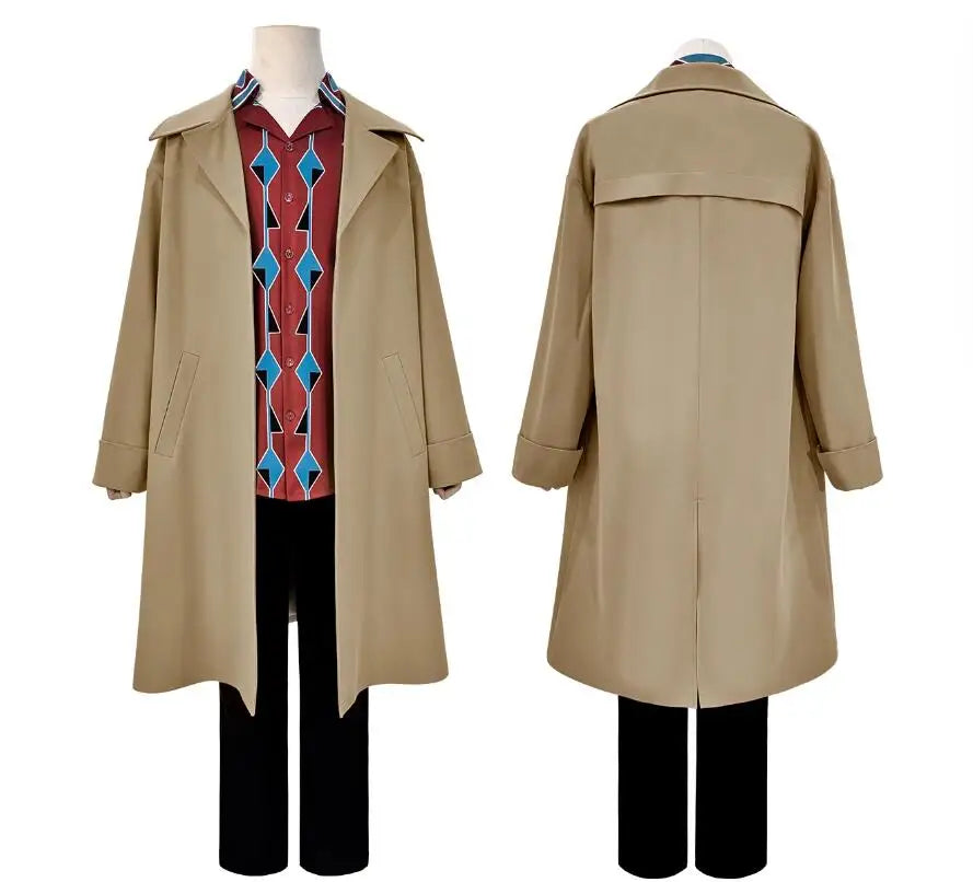 Sakamoto Days Nagumo Cosplay Costume — Cloak & Uniform Set