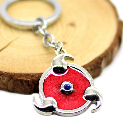 Anime Naruto Mask Enamel Keychain – Alloy Car Key Ring & Bag Pendant for Cosplay