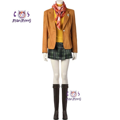 Resident Evil 4 Ashley Graham Cosplay Costume — Orange Jacket Set