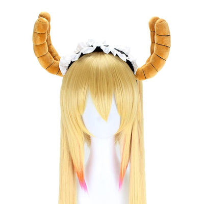 Anime Miss Kobayashi's Dragon Maid Tohru Long Mixed Blonde Cosplay Wigs