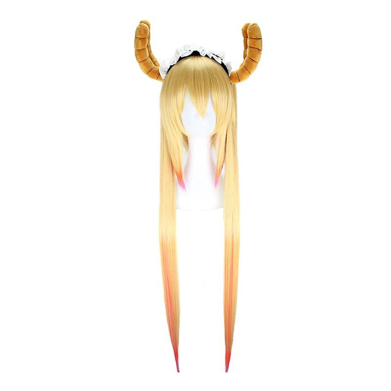 Anime Miss Kobayashi's Dragon Maid Tohru Long Mixed Blonde Cosplay Wigs
