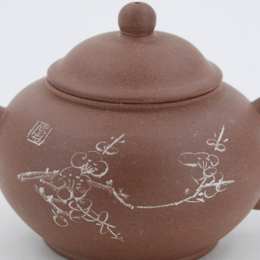 Yixing 1980's #8 Flower Series Set of 4 Yixing Teapots - Mei Lan Zhu Qu (Plum, Orchid, Bamboo, Chrysanthemum)