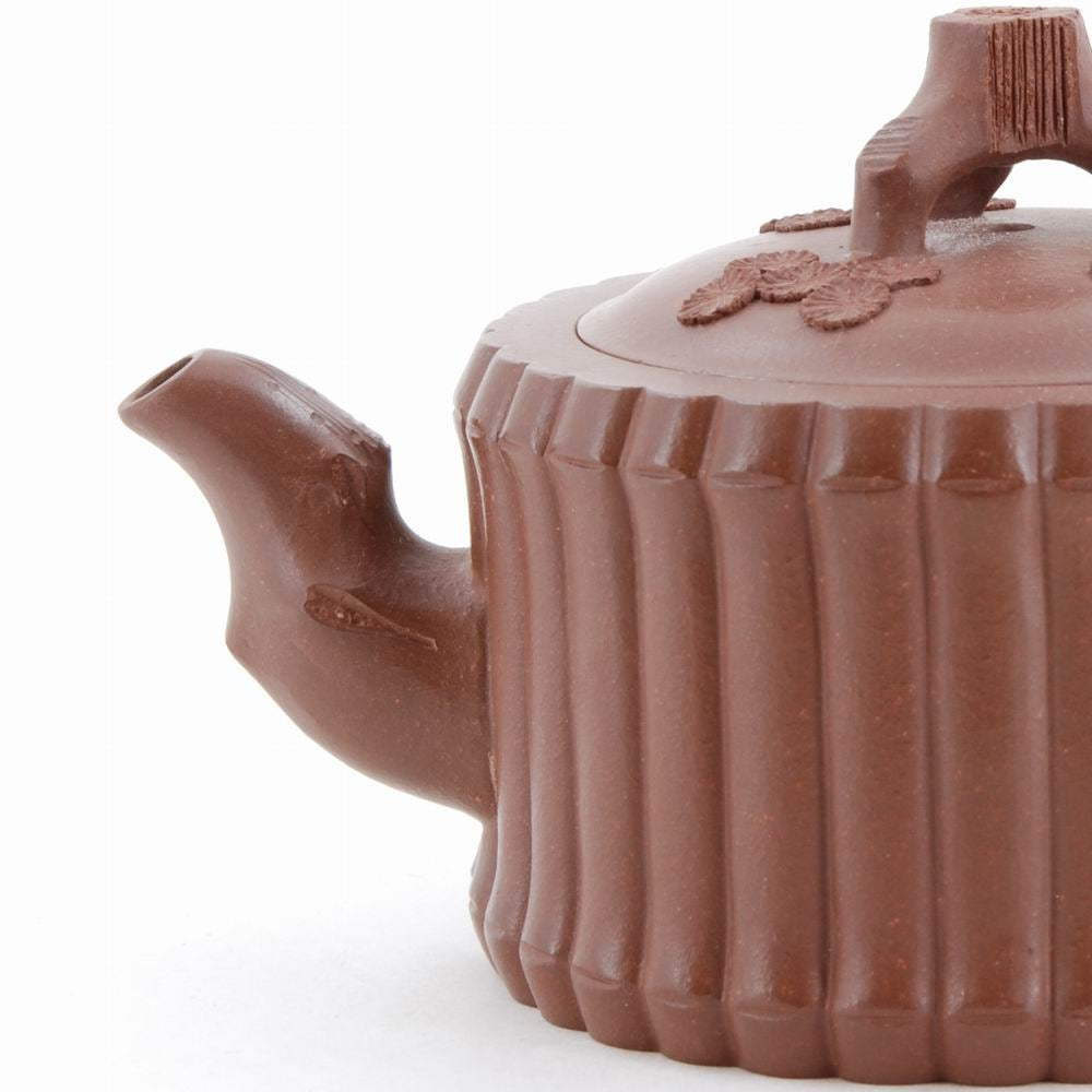 Yixing Cedar Tree With Binding Bamboo Chinese Teapot