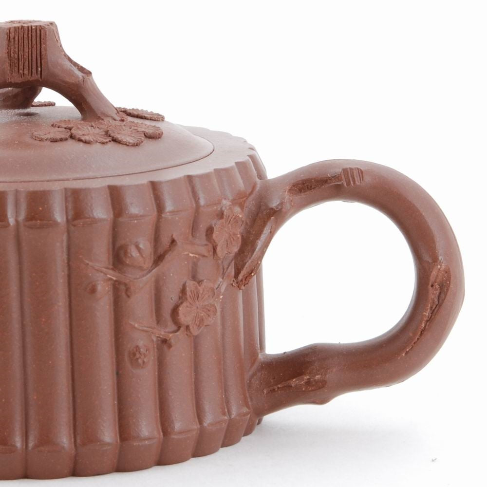 Yixing Cedar Tree With Binding Bamboo Chinese Teapot