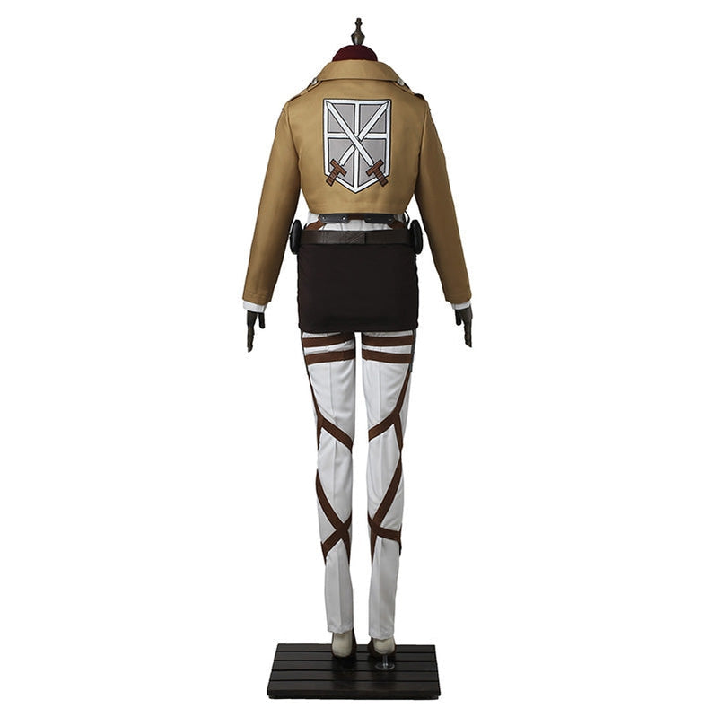 Anime Attack on Titan Mikasa Ackerman Training Corps Uniform Set Cosplay Costumes