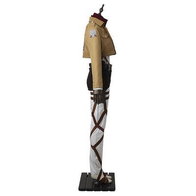 Anime Attack on Titan Mikasa Ackerman Training Corps Uniform Set Cosplay Costumes