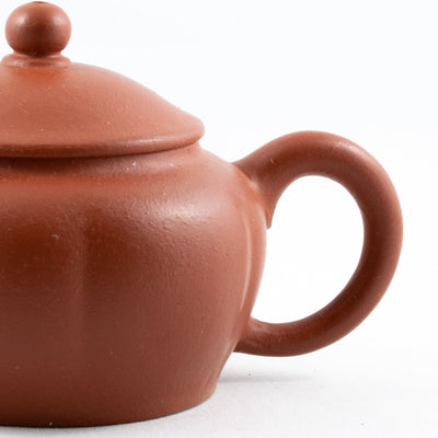 Yixing 1980's Zhuni flower petal Shape Chinese Teapot