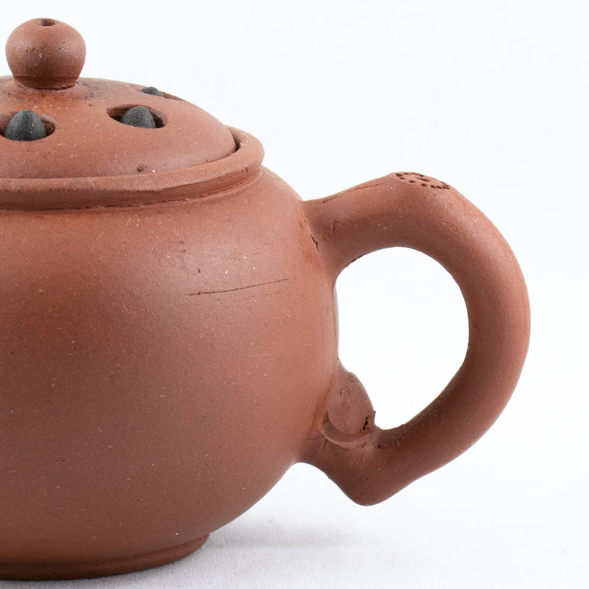 Old Yixing 1980's Lotus Seeds Chinese Teapot ST