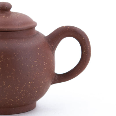 Antique Yixing Zini Bright Stars In The Sky JuLun Zhu 巨輪珠 Shape Chinese Teapot (Kintsugi Repaired)