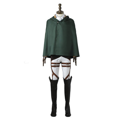 Anime Attack on Titan Levi Ackerman Survey Corps Uniform Set Cosplay Costumes