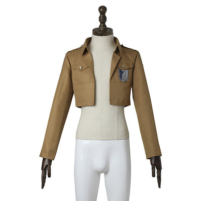 Anime Attack on Titan Levi Ackerman Survey Corps Uniform Set Cosplay Costumes