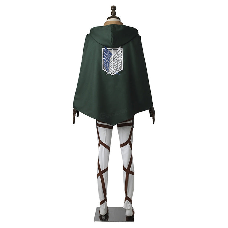 Anime Attack on Titan Levi Ackerman Survey Corps Uniform Set Cosplay Costumes