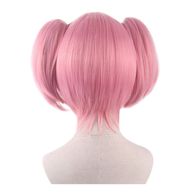 Anime Puella Magi Madoka Magica Madoka Kaname Short Pink Cosplay Wigs