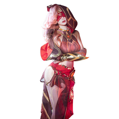 Game Genshin Impact Eremite Scorching Loremaster Cosplay Costumes